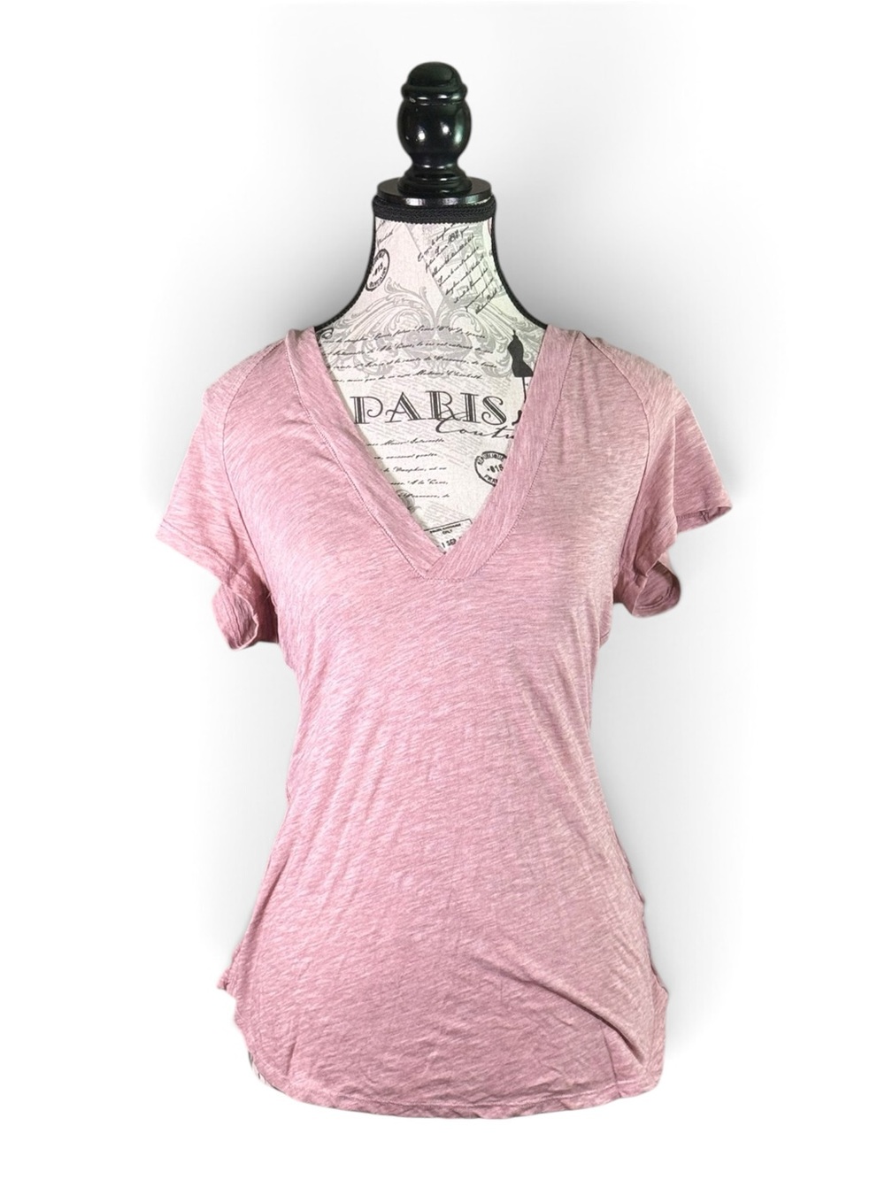 We The Free Dusty Pink V-Neck Short Sleeve Tee